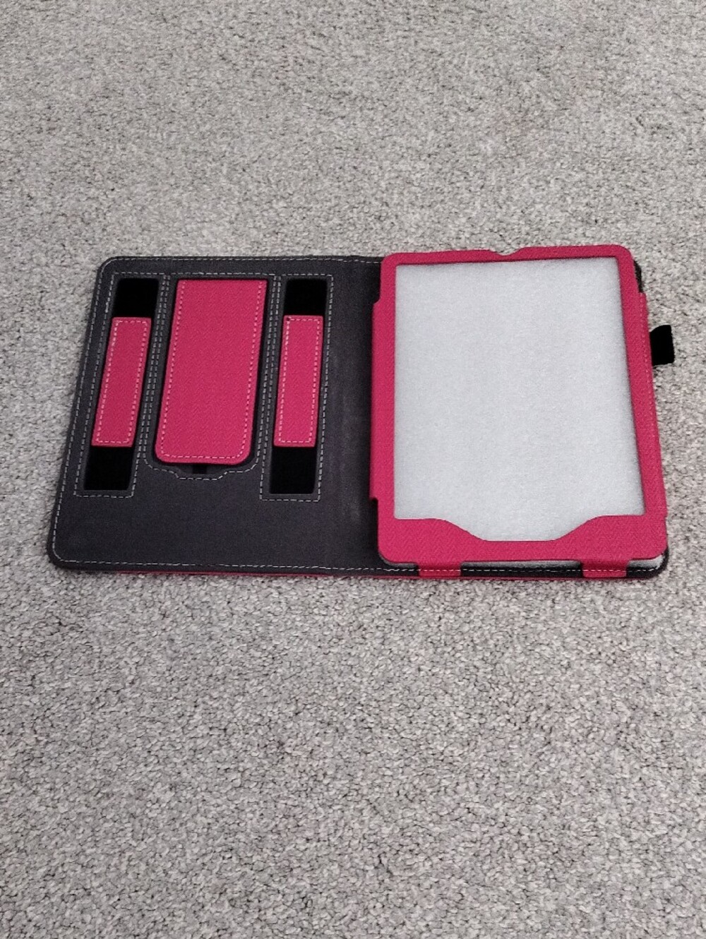 Universal Pink Tablet Cover with Brown Accent - Picture 3 of 13